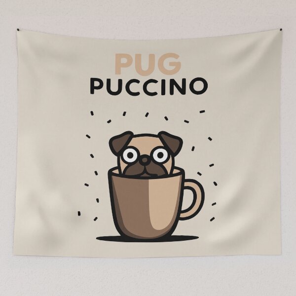 Item preview, Pugpuccino designed and sold by jkrphoto.