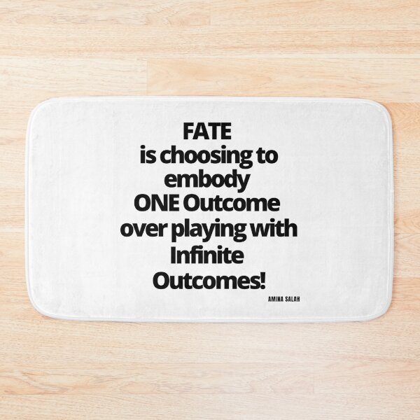 Item preview, Fate is choosing to embody one outcome over playing with infinite outcomes. designed and sold by Finds.