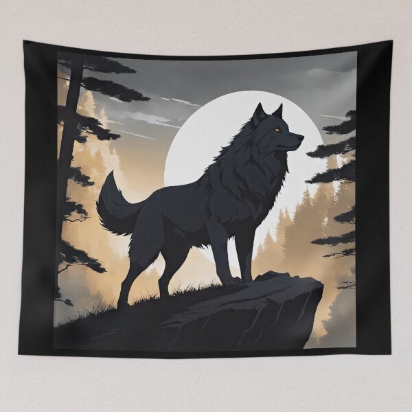 Item preview, Wolf Under The Moon designed and sold by Bilisik.