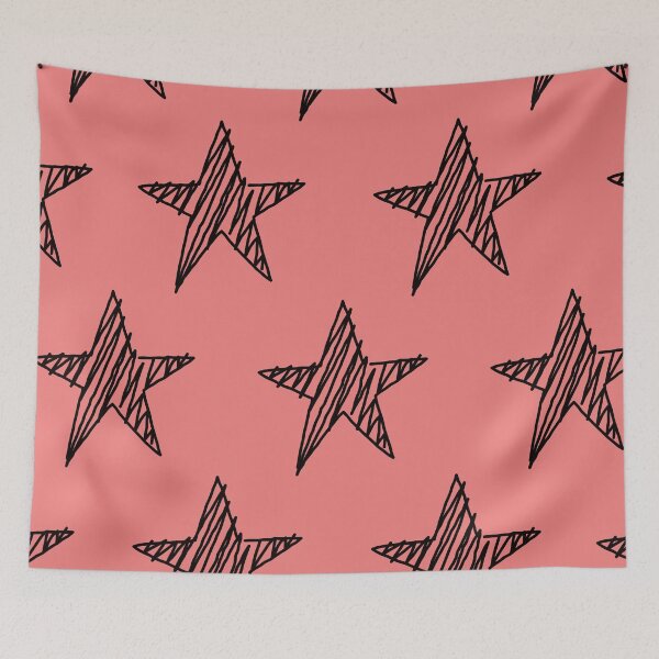 Item preview, Light Coral Stars Pattern. designed and sold by ARichArts.