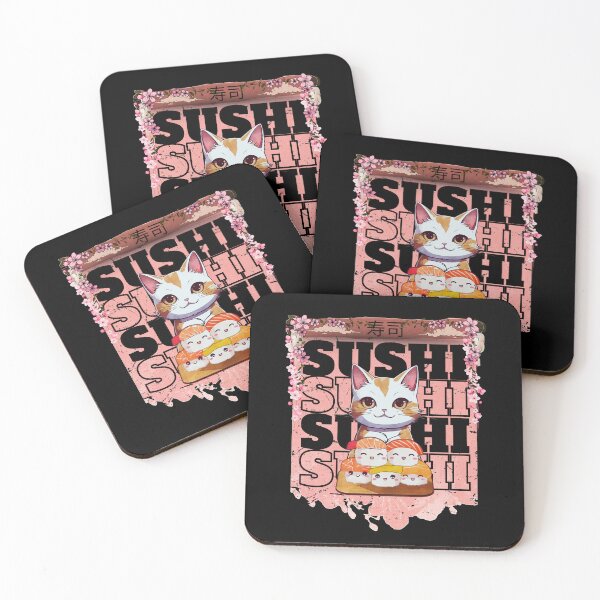 Item preview, Cat Eating Sushi  designed and sold by CasmariaOnlineShop -.