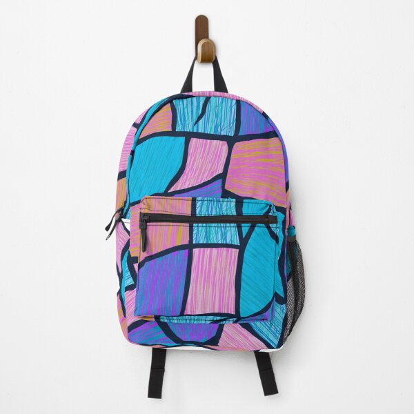 Item preview, Abstract stained glass window (pastel/large/white background) designed and sold by MentaLee.