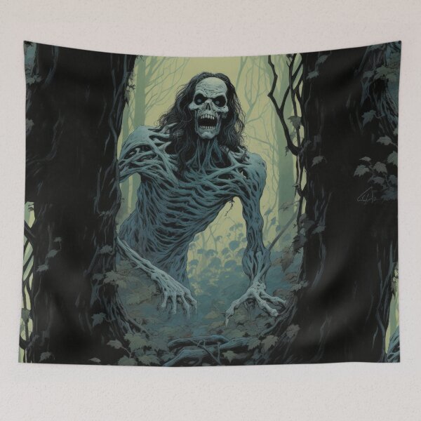 Item preview, Eerie Zombie Wanderer: A 70s Horror Journey designed and sold by Piotrek0001.