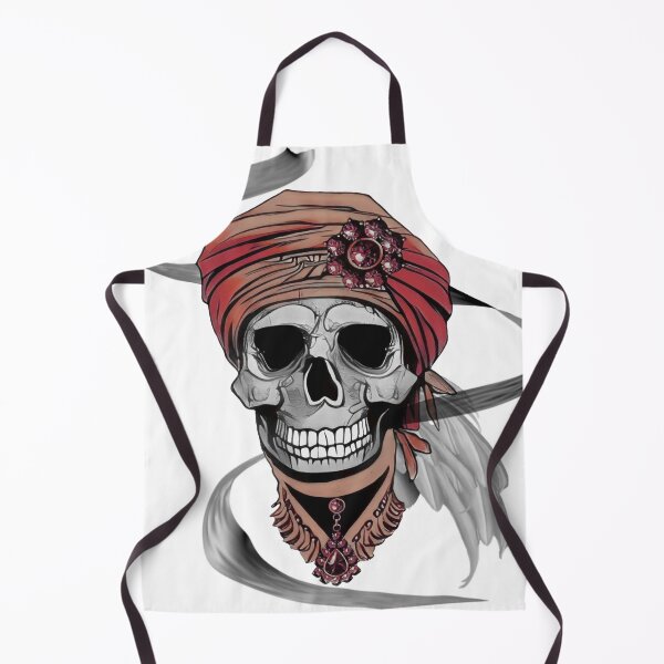 Item preview, ZOMBIE SKULL WITH A TURBAN designed and sold by inarausch2023.