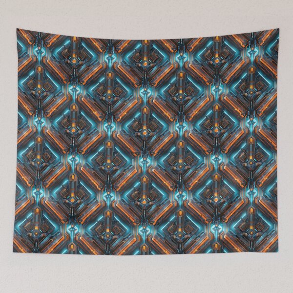 Item preview, Futuristic Material - Seamless Pattern designed and sold by Bratak.