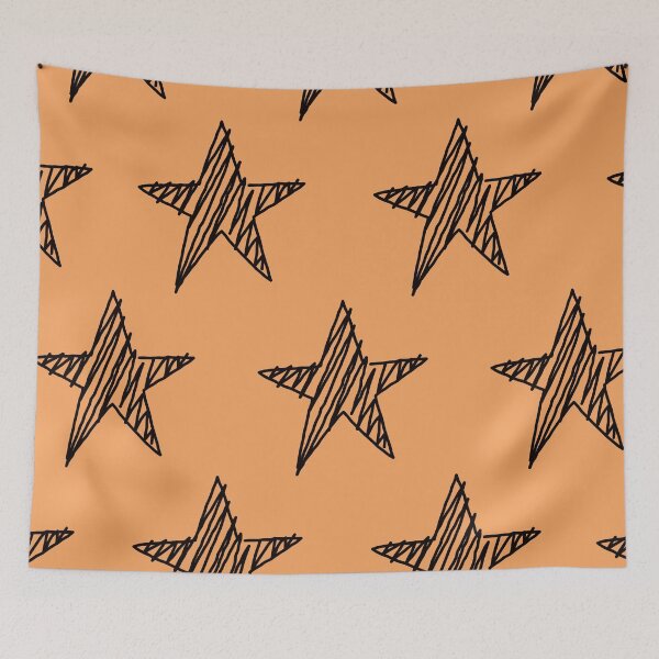 Item preview, Sandy Brown Stars Pattern. designed and sold by ARichArts.
