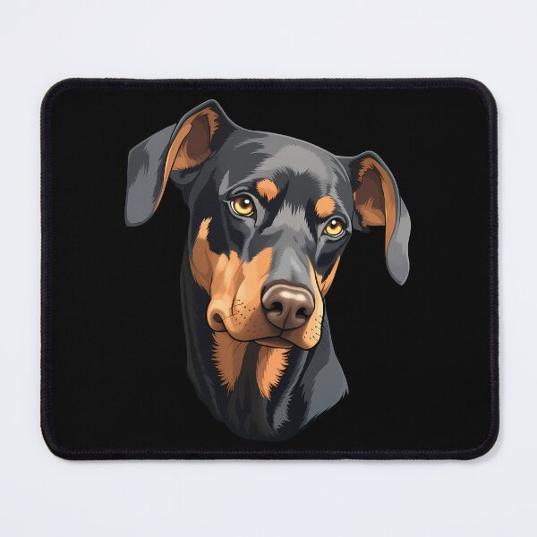 Item preview, Floppy Ear Doberman Pinscher Portrait Illustration designed and sold by meganohm.