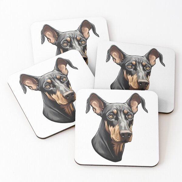 Item preview, Floppy Ear Doberman Pinscher Portrait Illustration designed and sold by meganohm.
