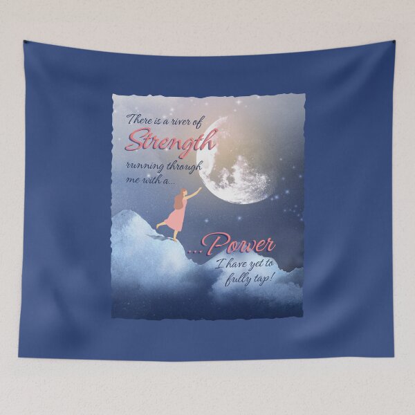 Item preview, ¡Un río de fuerza corre a través de mí! designed and sold by HolidaysBlaze Designs For You.