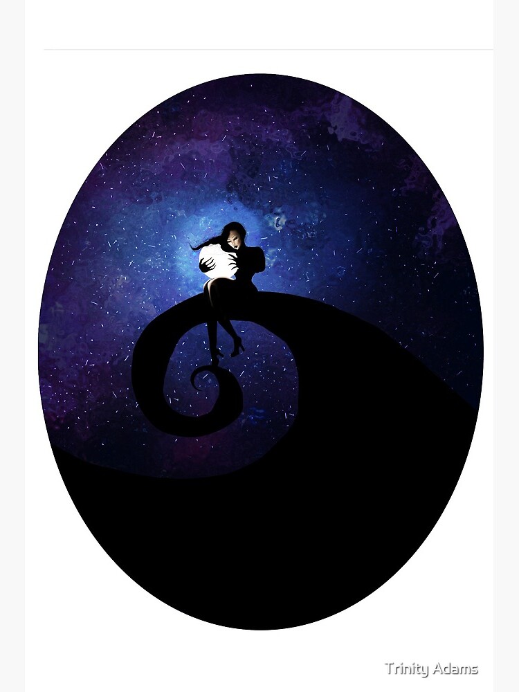 The Moon Witch Tim Burton Inspired Art Board Print