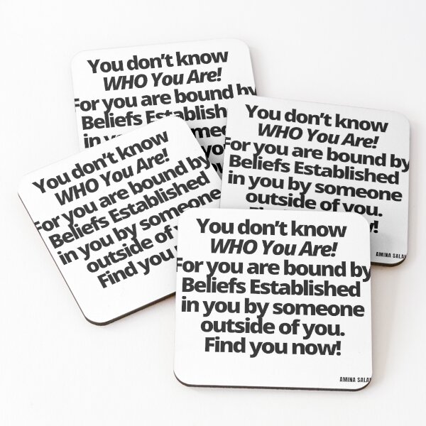 Item preview, You don’t know who you are for you are bound by beliefs established in you by someone outside of you. Find you now! designed and sold by Finds.