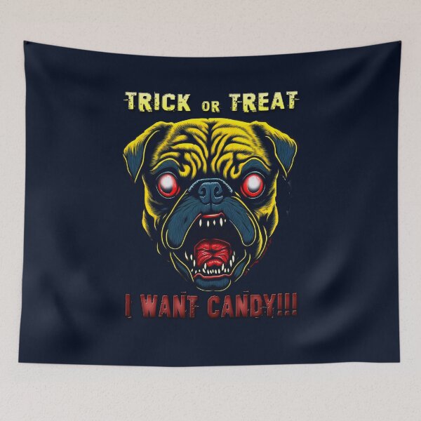 Item preview, Pug of Fear TRICK OR TREAT 2 designed and sold by RedBluffTraders.