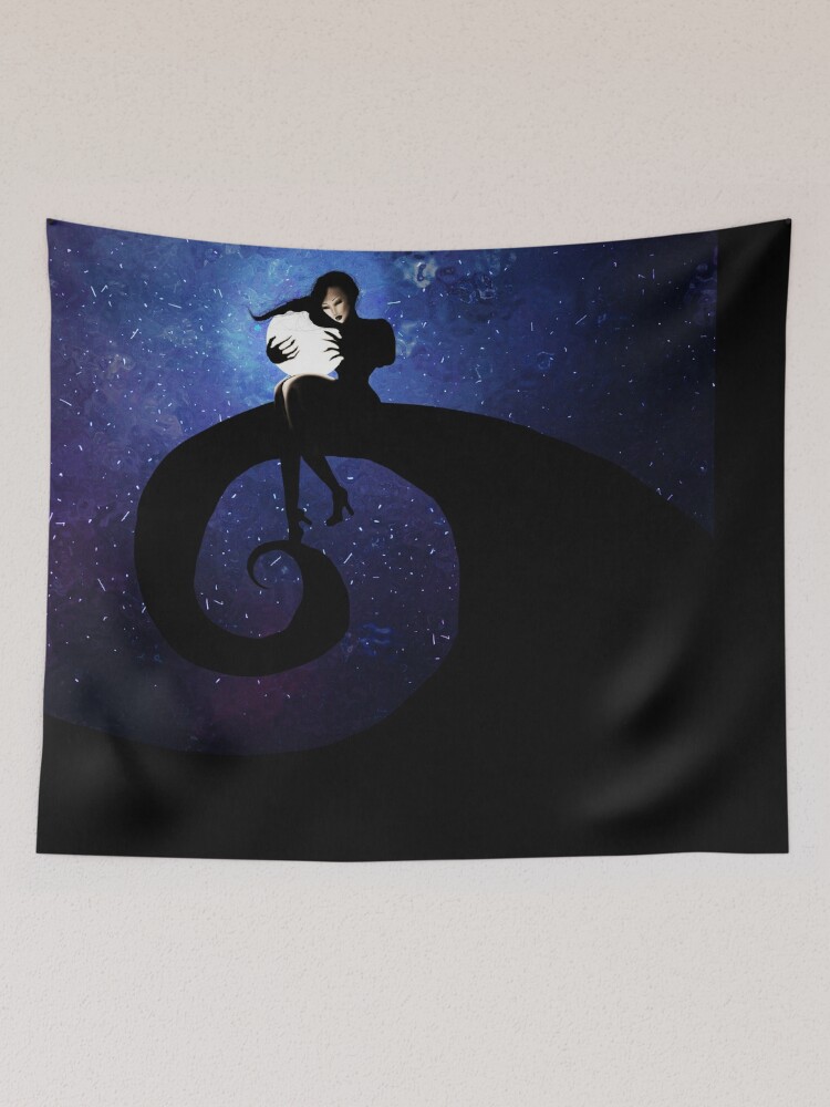 The Moon Witch Tim Burton Inspired Tapestry