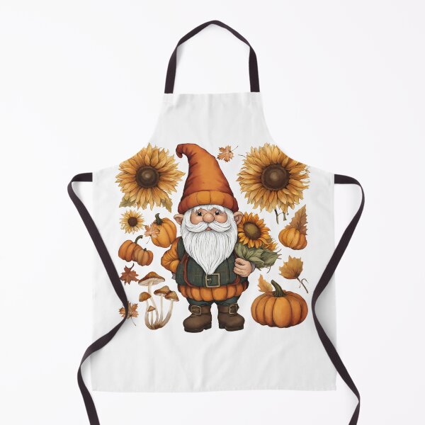 Item preview, Autumn Gnome with Pumpkins and Sunflowers designed and sold by silviaol.