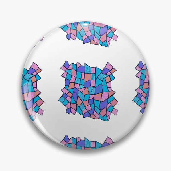Item preview, Abstract stained glass window (pastel / small patterns / white background) designed and sold by MentaLee.