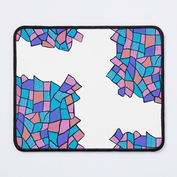 Item preview, Abstract stained glass window (pastel / small patterns / white background) designed and sold by MentaLee.
