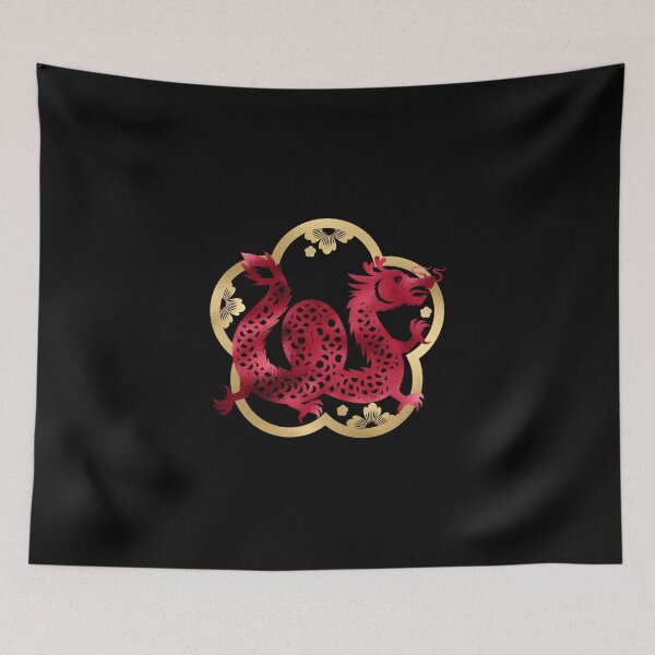 Item preview, 2024 - Year of the Dragon | Happy Chinese New Year | Lunar New Year | Red and Gold designed and sold by StarryHeavens.