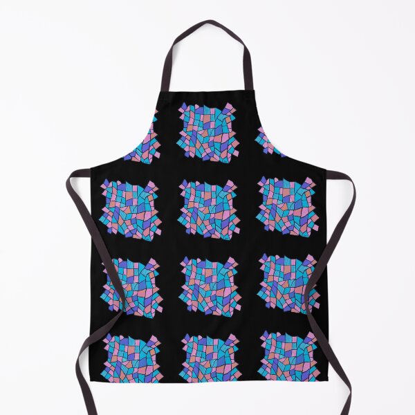 Item preview, Abstract stained glass window (pastel / small patterns / black background) designed and sold by MentaLee.