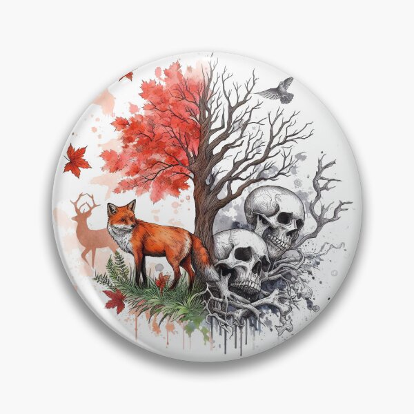 Item preview, Leben und Tod: Dualität der Natur im Wald designed and sold by WhimsyRealm.