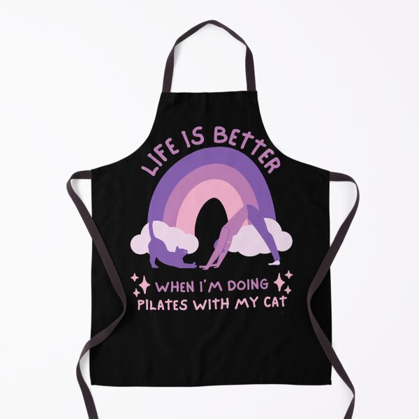 Item preview,  Life is better when I'm doing pilates with my cat designed and sold by PoeticTheory.