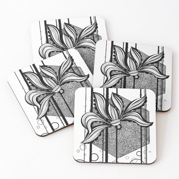 Item preview, Black & White Graphic Lily designed and sold by CalicoFlair.