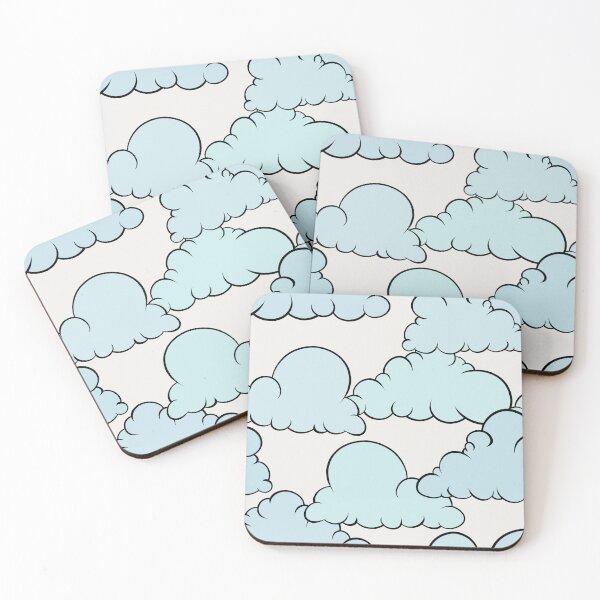 Item preview, Puffy Clouds Pattern designed and sold by CreativeDraws42.