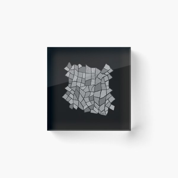 Item preview, Abstract stained glass window (gray / large / black background) designed and sold by MentaLee.