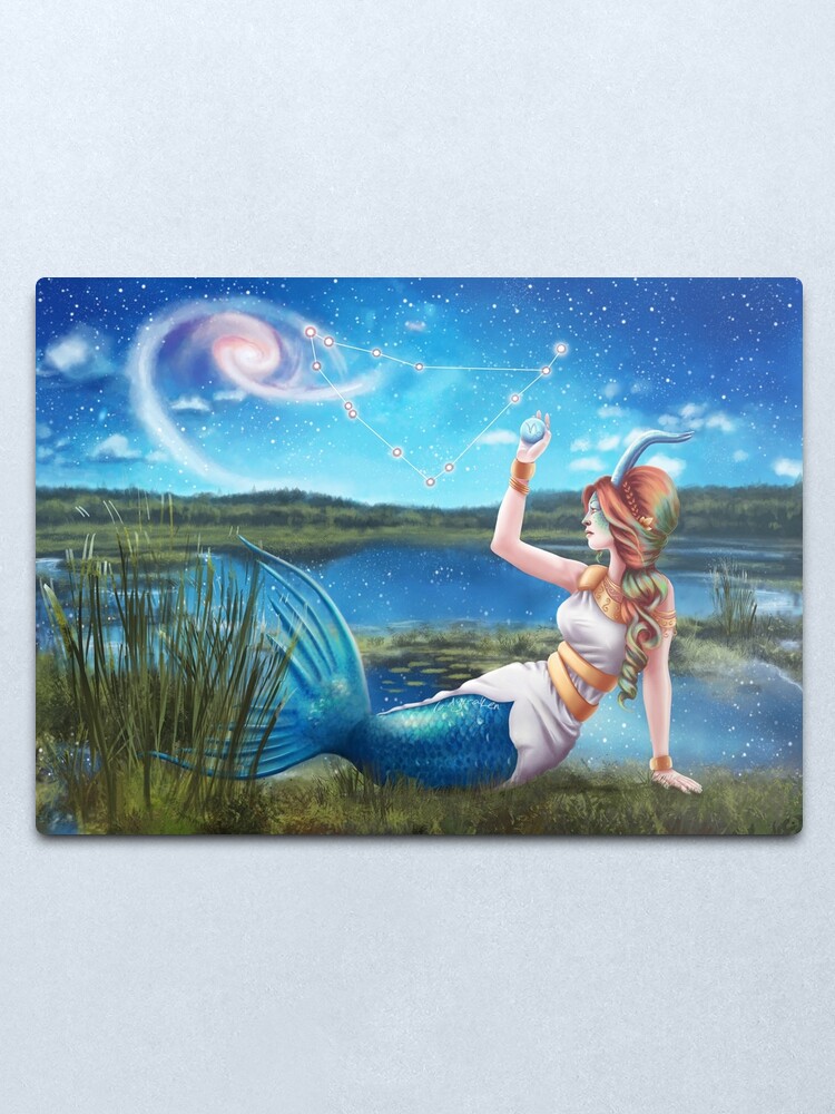 Alternate view of Capricorn OC - 12 Zodiac Ladies Metal Print