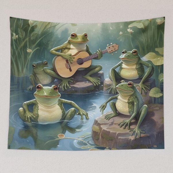 Item preview, Froggy Serenade designed and sold by Cursin Critter.