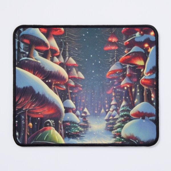 Item preview, Snowy Holiday Mushrooms - Cottagecore - Goblincore Holiday designed and sold by AlteredNature.