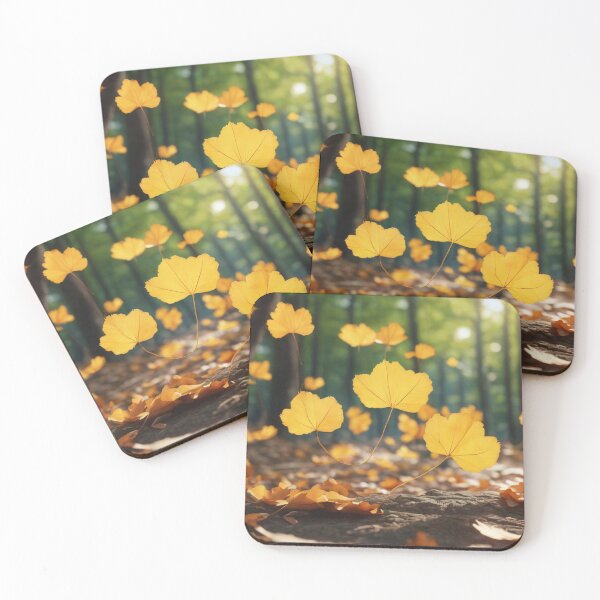 Item preview, ginko leaves designed and sold by vibrants2024.