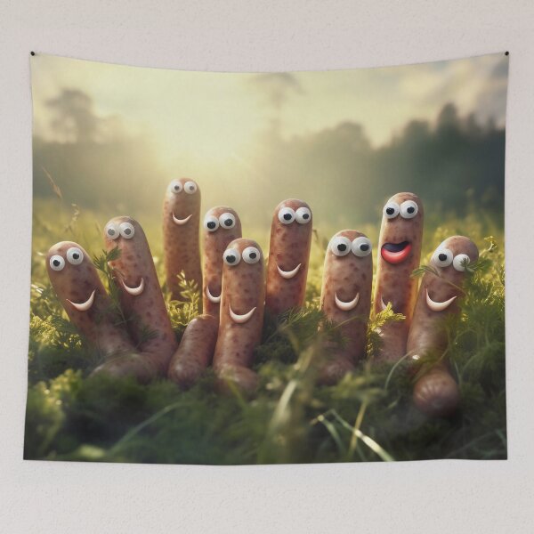 Item preview, Happy Sausages in Paradise designed and sold by Brendon987.