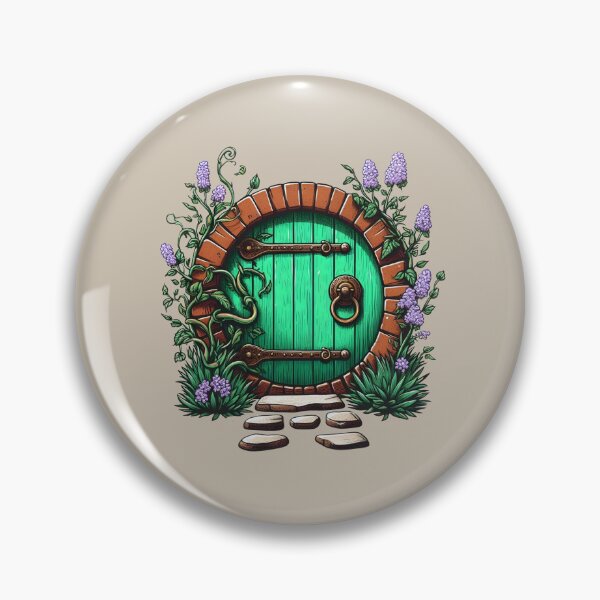 Item preview, Halfling Circular Door with Lavanders - Fantasy designed and sold by Fenay Designs.