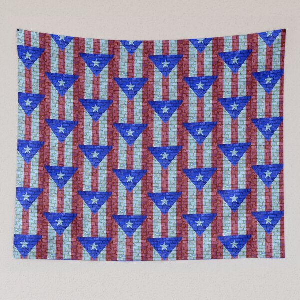 Item preview, Puerto Rican Flag Cobblestones San Juan Boricua Photography designed and sold by byDarling.