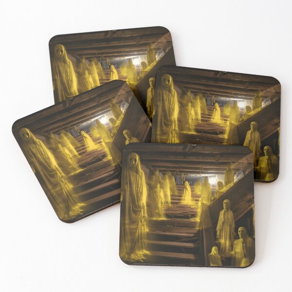 Item preview, Scary ghosts on a staircase designed and sold by AI-Only Creations.
