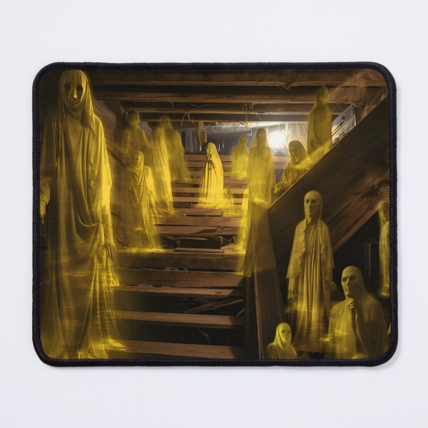 Item preview, Scary ghosts on a staircase designed and sold by AI-Only Creations.