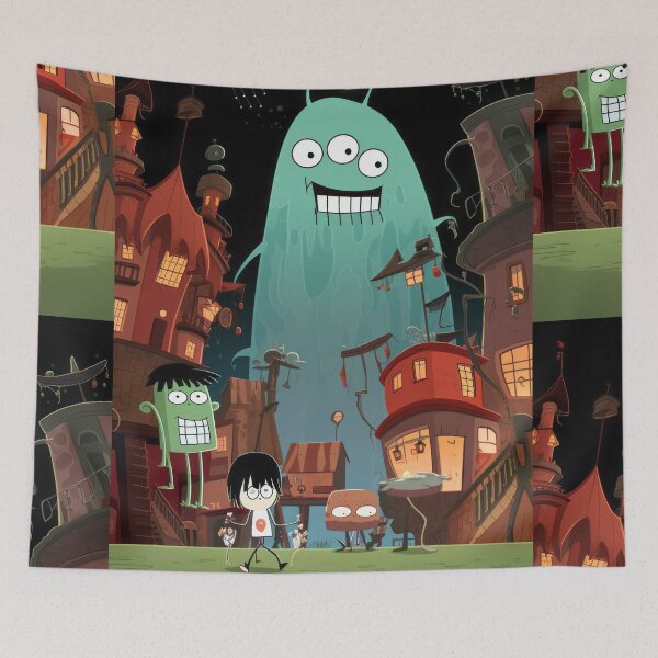 Item preview, Dark Animation World: Turquoise-Green Adventure" designed and sold by Piotrek0001.