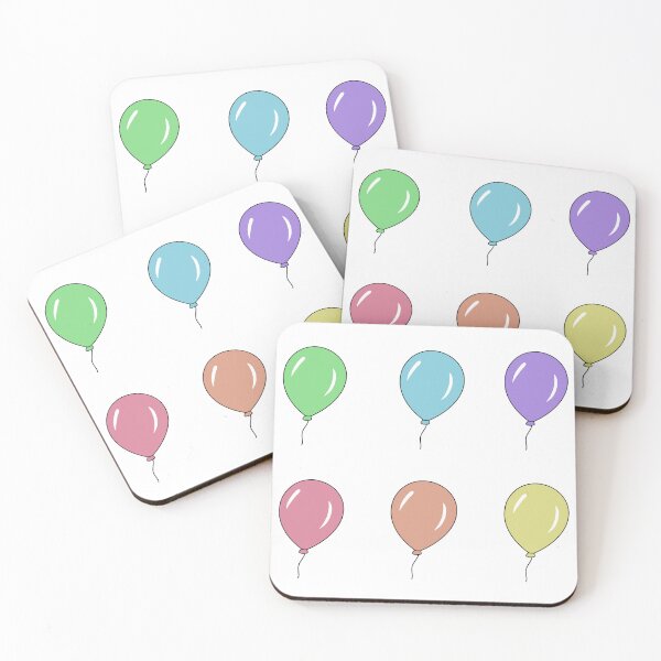 Item preview, Pastel Balloons Party Pack Set designed and sold by wonderxwander.