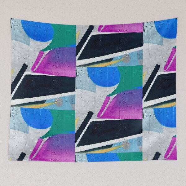 Item preview, Abstract urban art geometric wall art texture graffiti  designed and sold by Tropical Blood.