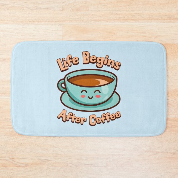 Item preview, Life Begins After Coffee! Cute Coffee Mug Cartoon designed and sold by PMCreative.