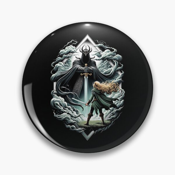 Item preview, Epic Duel - A Fierce Maiden and a Dark Wraith - Fantasy designed and sold by Fenay Designs.