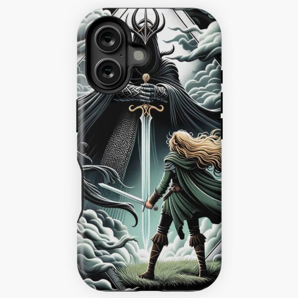Item preview, Epic Duel - A Fierce Maiden and a Dark Wraith - Fantasy designed and sold by Fenay Designs.