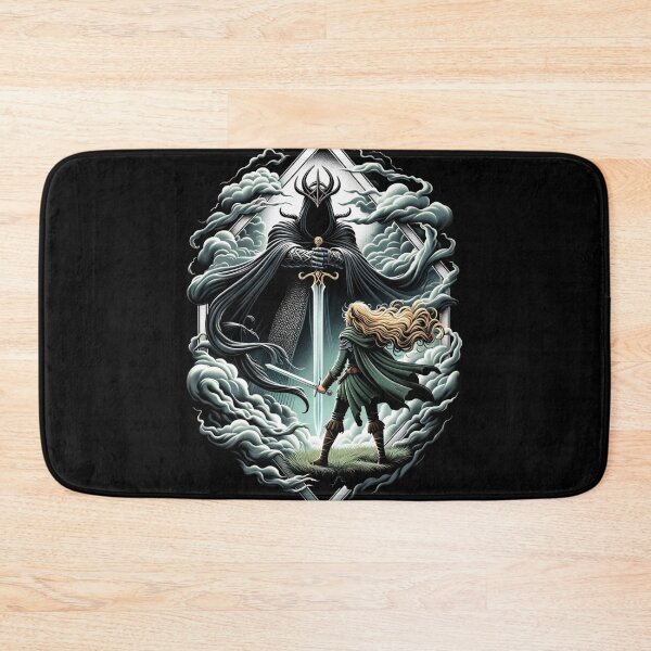 Item preview, Epic Duel - A Fierce Maiden and a Dark Wraith - Fantasy designed and sold by Fenay Designs.