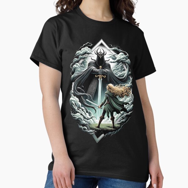 Item preview, Epic Duel - A Fierce Maiden and a Dark Wraith - Fantasy designed and sold by Fenay Designs.