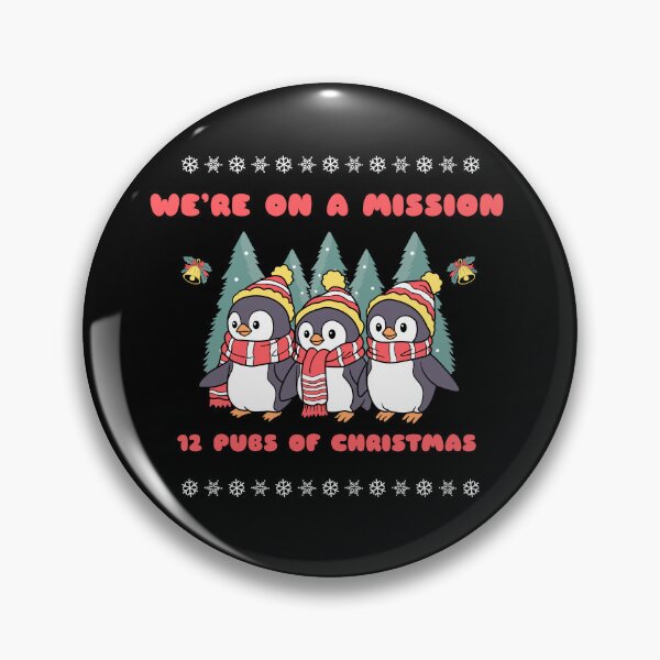 Item preview, 12 Pubs of Christmas Penguins designed and sold by WildWoodWaver.