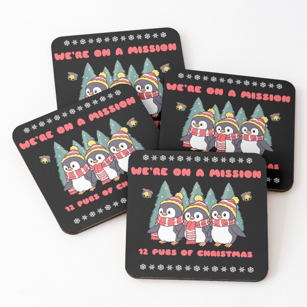 Item preview, 12 Pubs of Christmas Penguins designed and sold by WildWoodWaver.