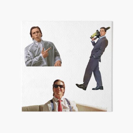 Patrick Bateman Gigachad Meme | Art Board Print