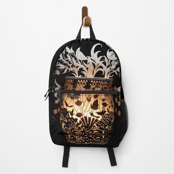 Item preview, An illuminated vase with floral designs designed and sold by AI-Only Creations.