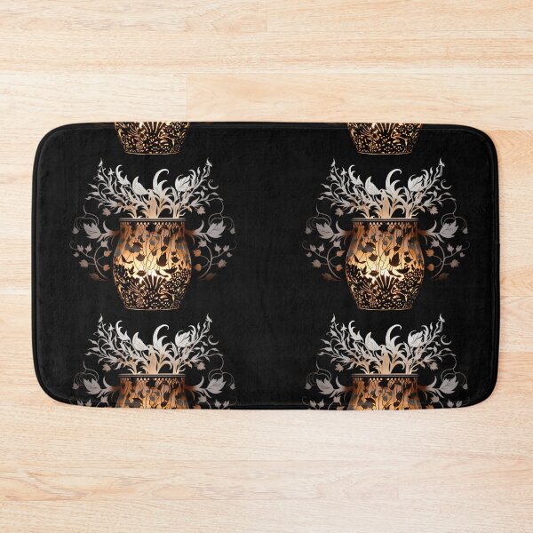 Item preview, An illuminated vase with floral designs designed and sold by AI-Only Creations.