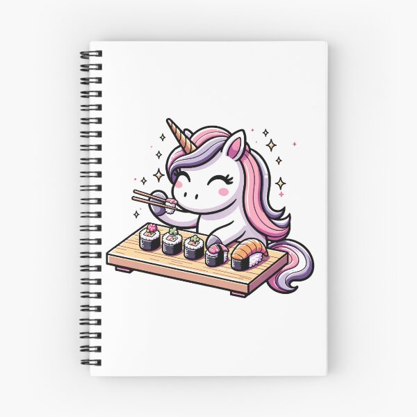 Item preview, Kawaii Feast: Unicorn's Salmon Sushi Soiree designed and sold by PuffPuffPrint.